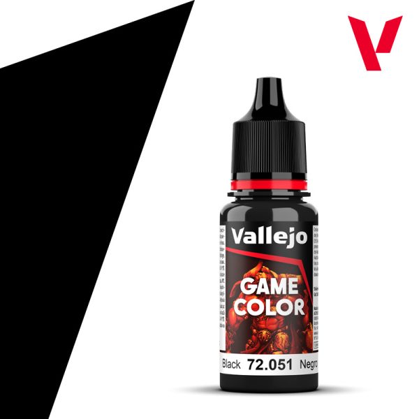 Vallejo Game Color - Black Χρώμα Μοντελισμού (18ml)