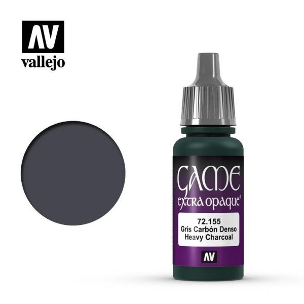 Vallejo Extra Opaque - Heavy Charcoal Χρώμα Μοντελισμού (17ml)