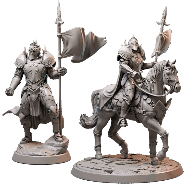 Human Paladin - Human Paladin on Horse