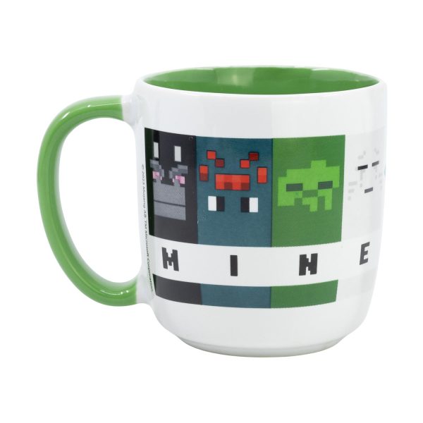 Stor: Minecraft Squared Pattern - Young Adult Ceramic Elite Mug In Gift Box (385ml)