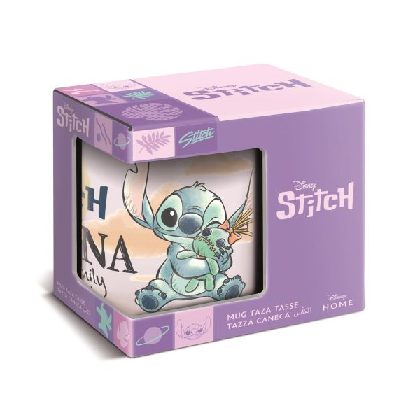 Stor Disney: Stitch & Angel Ohana Dnls - Young Adult Ceramic Mug In Gift Box (325ml)