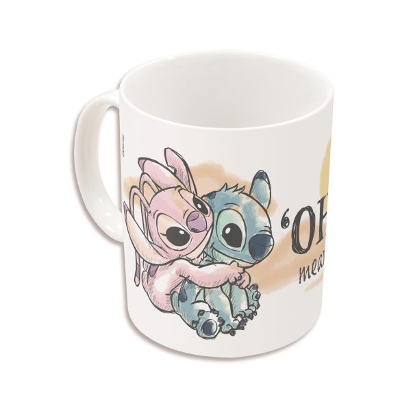 Stor Disney: Stitch & Angel Ohana Dnls - Young Adult Ceramic Mug In Gift Box (325ml)