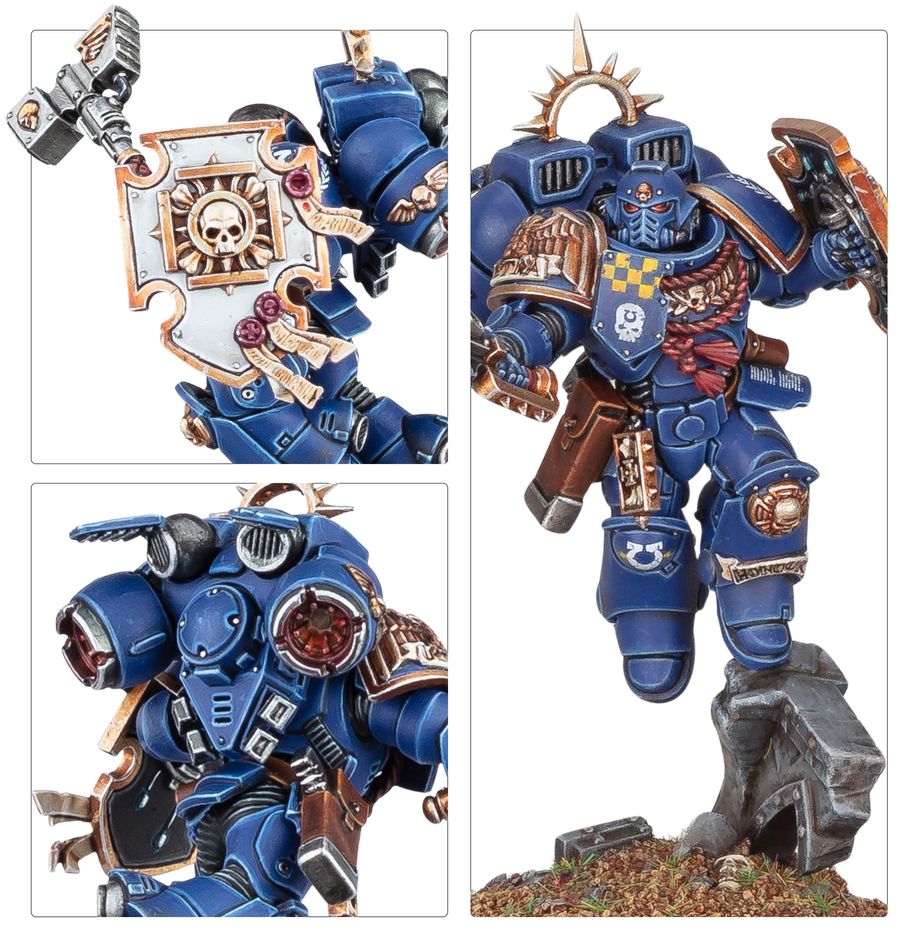 Space Marines: Captain with Jump Pack and Relic Shield