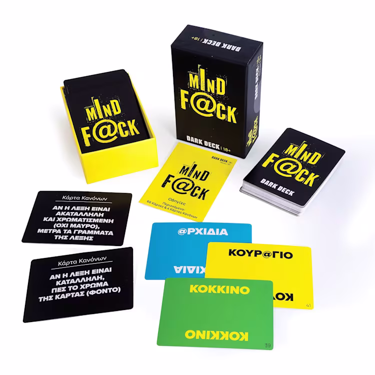 Επιτραπέζιο Παιχνίδι Ενηλίκων Dark Deck με Κάρτες "Mind F@ck" 18+