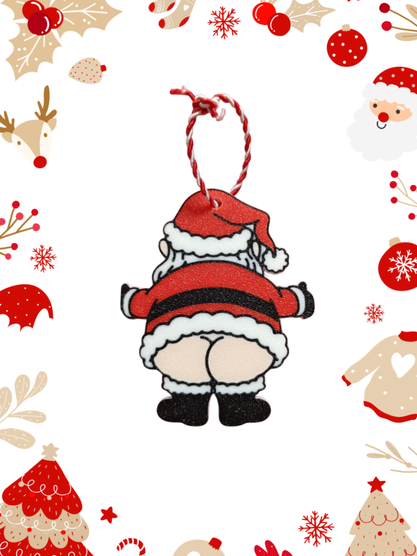 Santa Butt - 3D Printed Χριστουγεννιάτικο Στολίδι