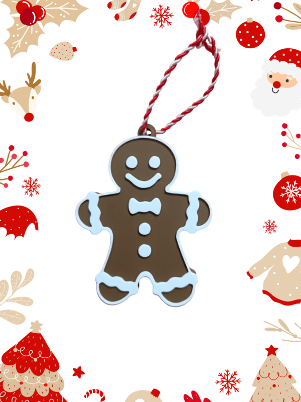 Gingerbread - 3D Printed Χριστουγεννιάτικο Στολίδι