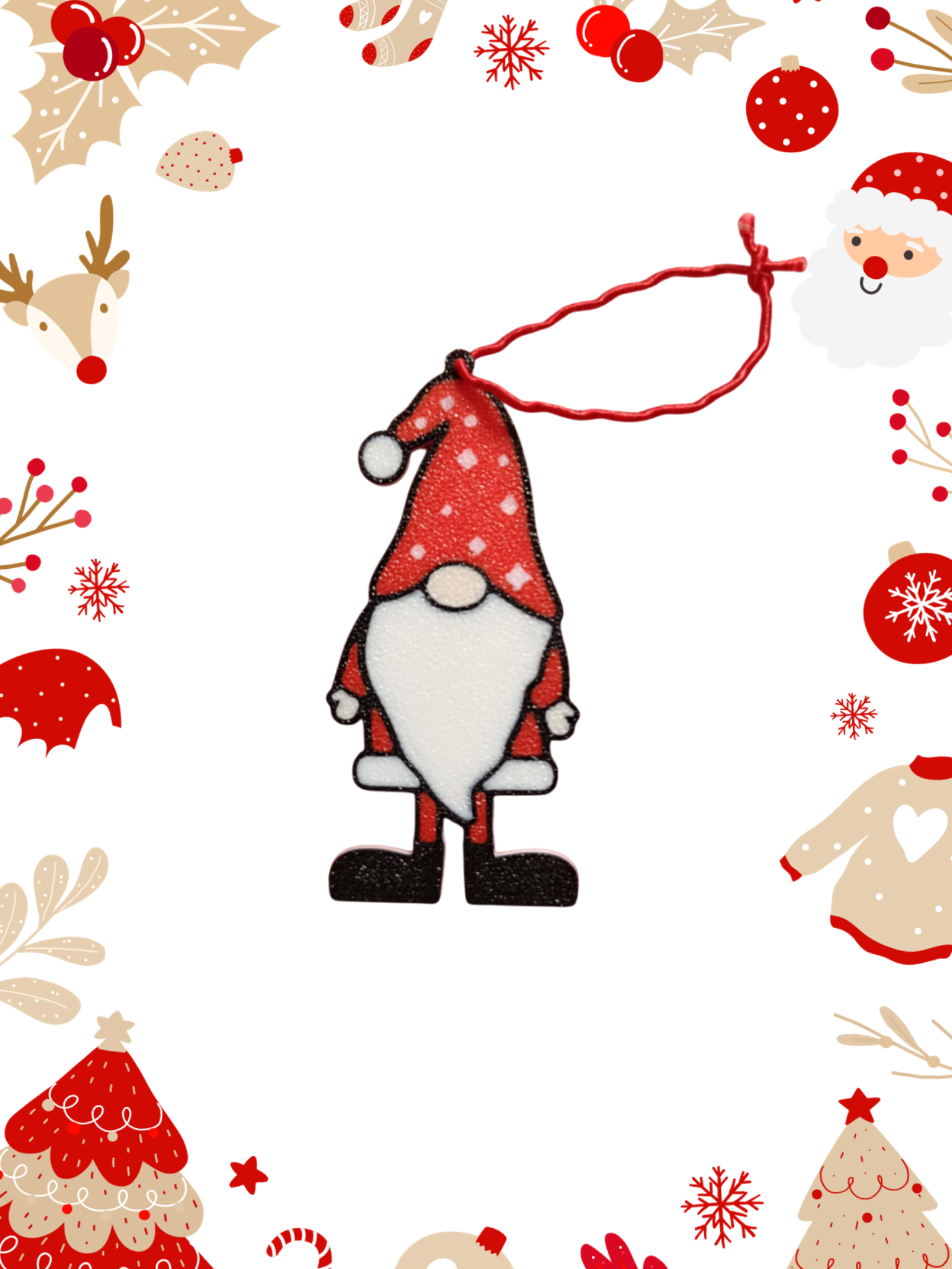 Νάνος_2 – 3D Printed Χριστουγεννιάτικο Στολίδι