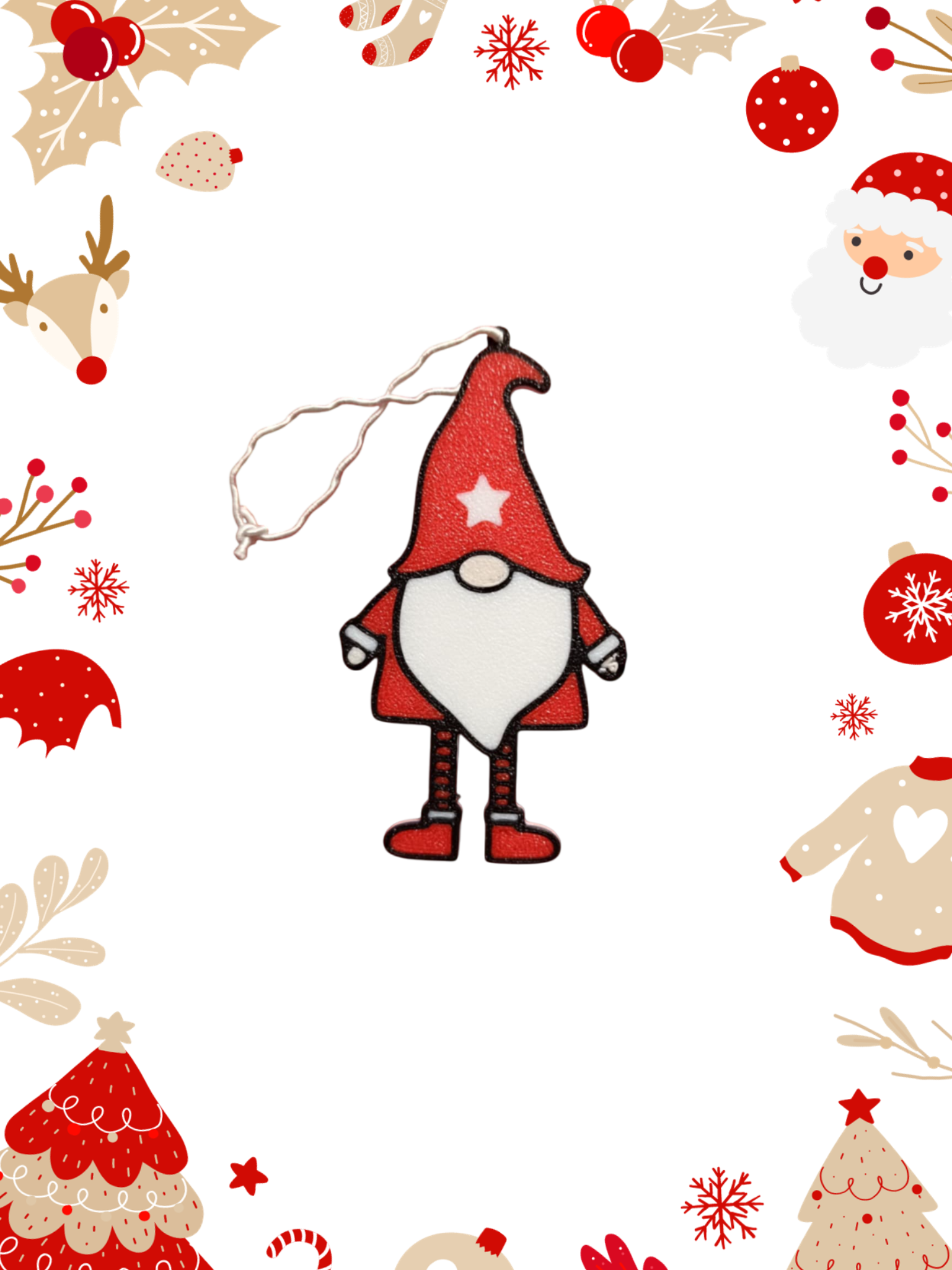 Νάνος_1 – 3D Printed Χριστουγεννιάτικο Στολίδι