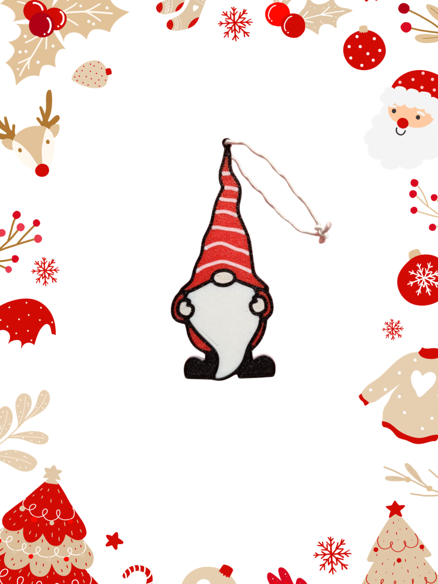 Νάνος_3 – 3D Printed Χριστουγεννιάτικο Στολίδι