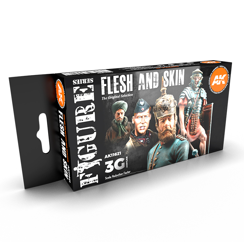 AK Paint Set: FLESH AND SKIN COLORS