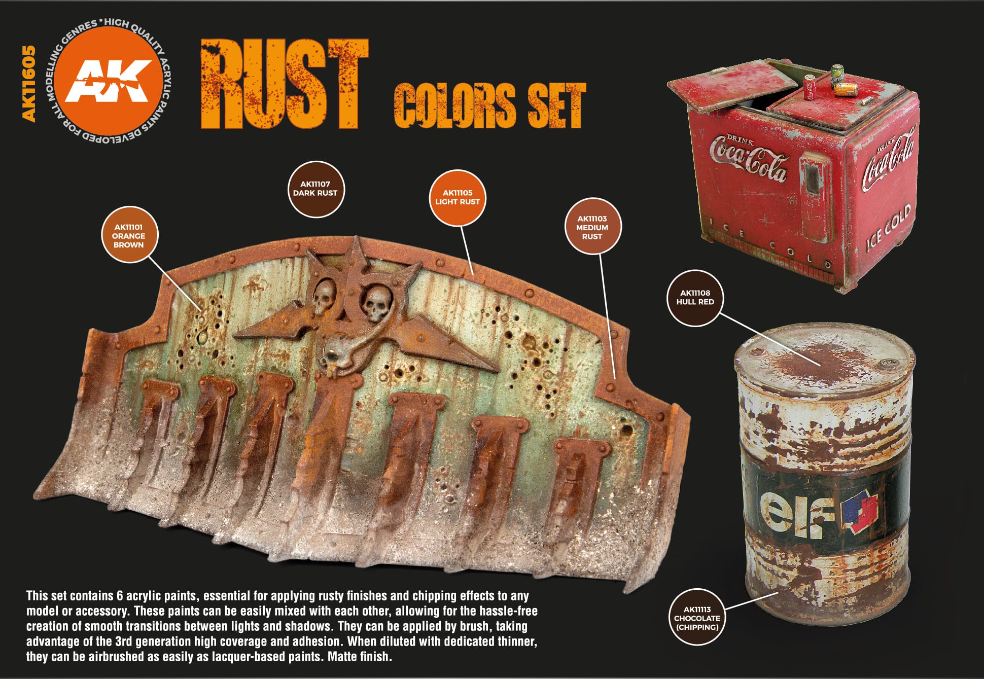 AK Paint Set: RUST AND ABANDONED