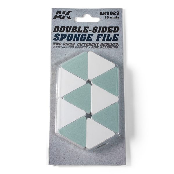 AK DOUBLE SIDED SPONGE (SEMI-GLOSS EFFECT / FINE POLISHING)