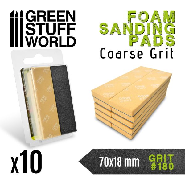 Green Stuff World: Foam Sanding Pads 180 grit