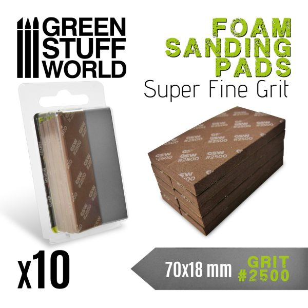 Green Stuff World: Foam Sanding Pads 2500 grit