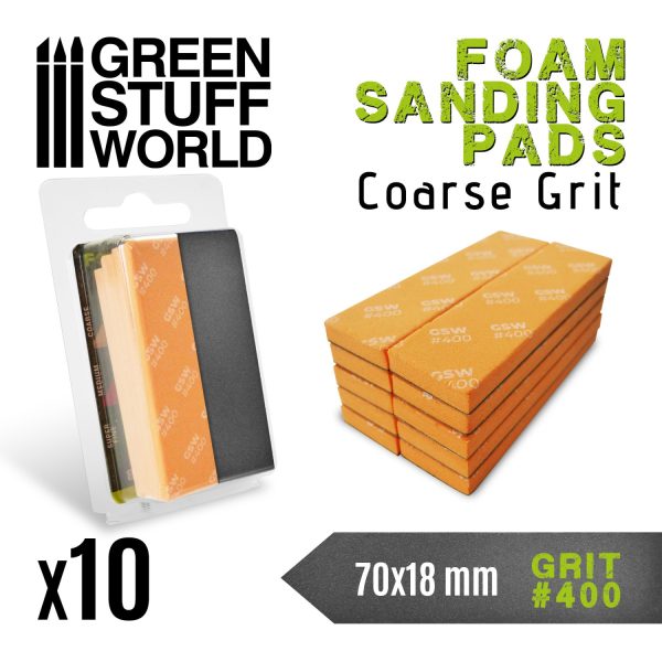 Green Stuff World: Foam Sanding Pads 400 grit