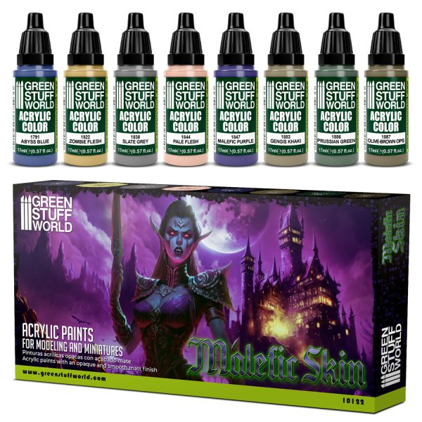 Green Stuff Wolrd: Paint Set - Malefic Skin