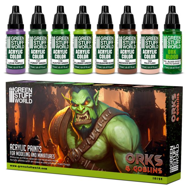 Green Stuff Wolrd: Paint Set - Orcs and Goblins