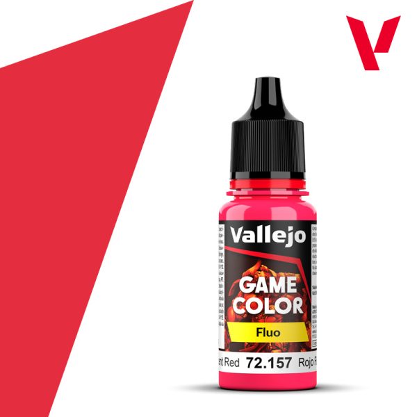 Vallejo Game Color - Fluorescent Red Χρώμα Μοντελισμού (18ml)