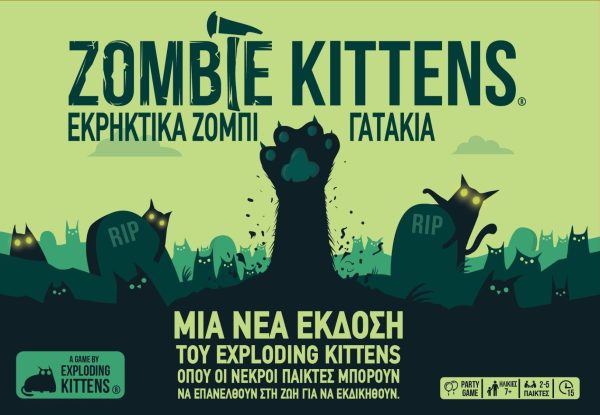 Επιτραπέζιο Παιχνίδι Zombie Kittens: Εκρηκτικά Ζόμπι Γατάκια