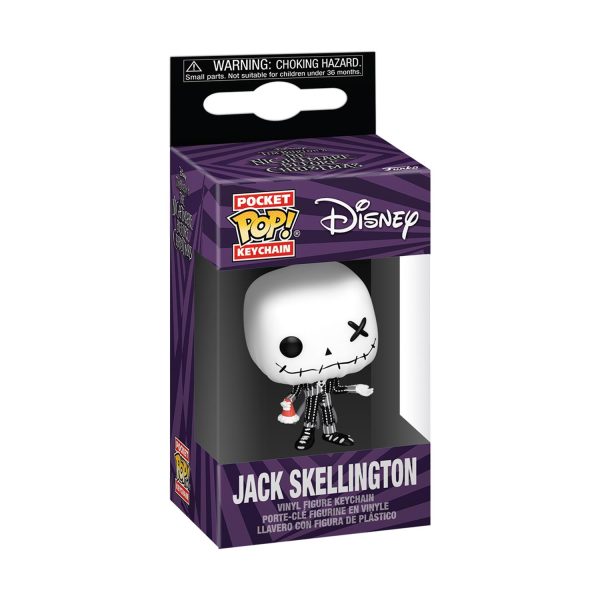 Funko Pocket POP! Μπρελόκ The Nightmare Before Christmas - Patchwork Jack Skellington