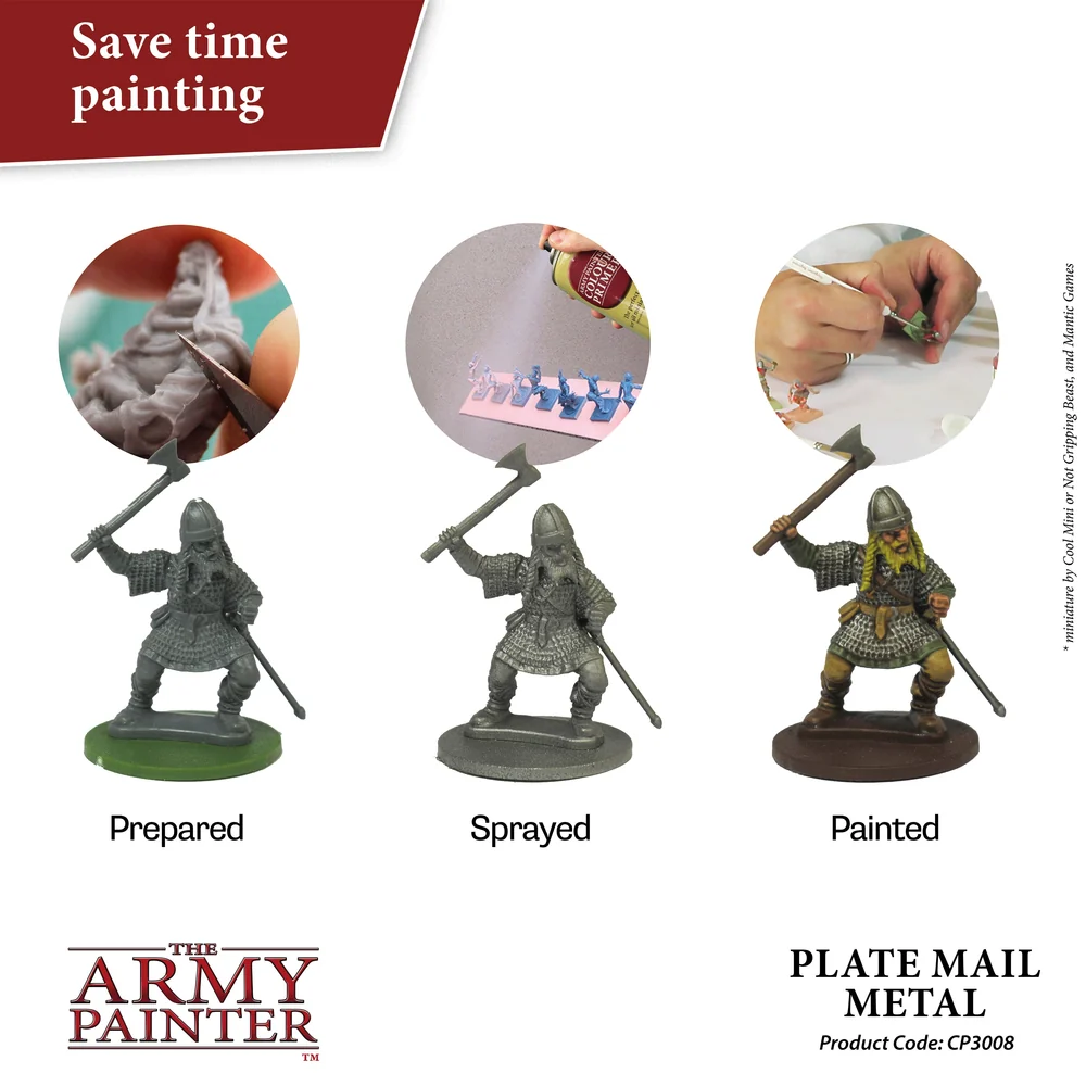 Army Painter: Colour Primer - Plate Mail Metal
